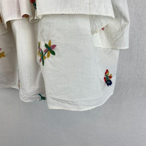 ZARA TRAFALUC White Embroidery Top NWT - Picture 4 of 8